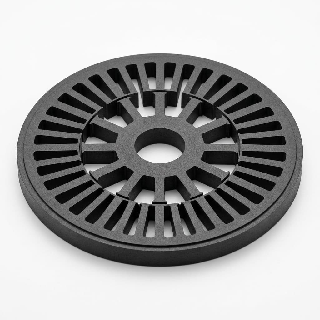 Axial lamination stator core reference for low-frequency AFPM winding route review