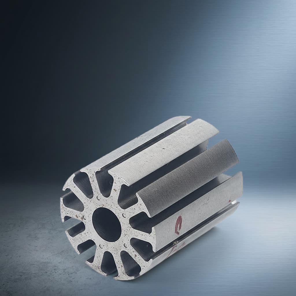 Silicon-steel axial flux motor stator iron core for lamination process comparison