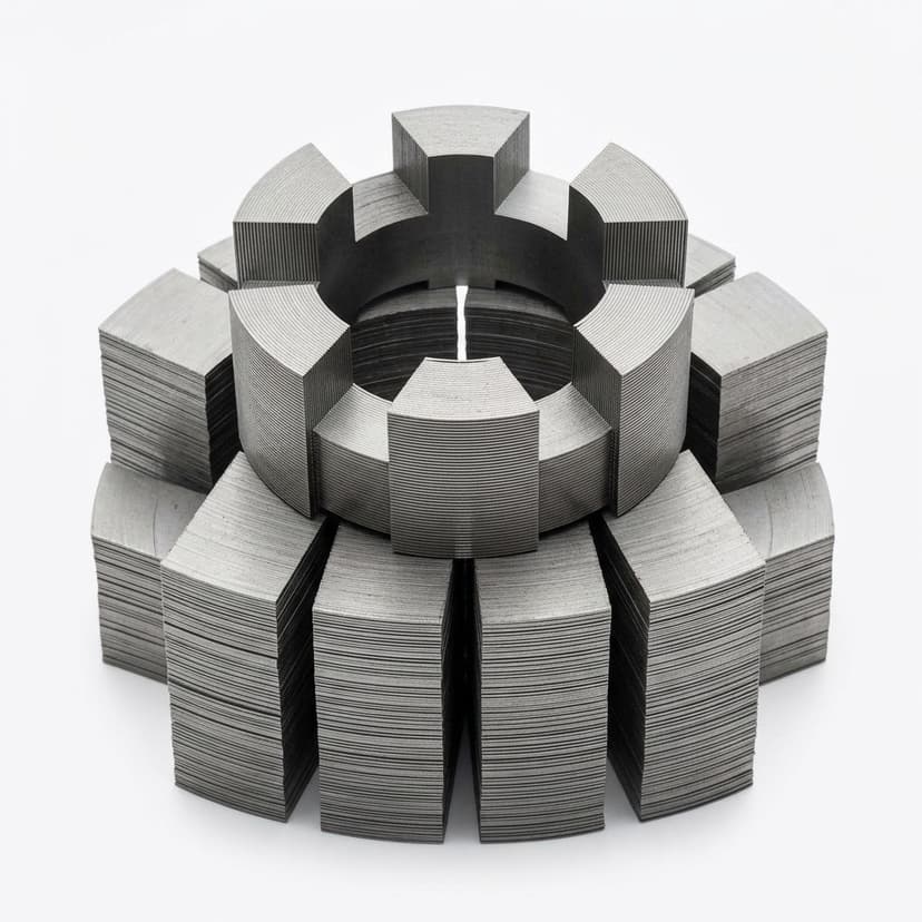 Axial flux stator assembly reference